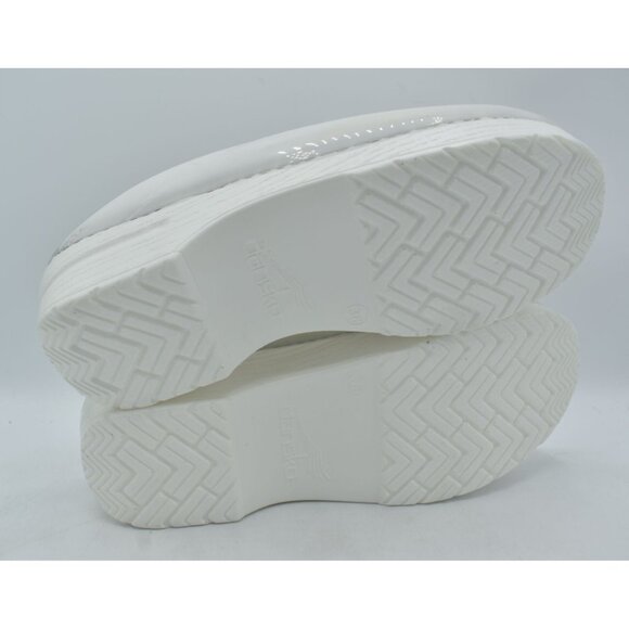 Dansko Womens Size US 7.5-8 EU 38 Sonja Translucent White Slip On Clogs Shoes - Picture 9 of 12